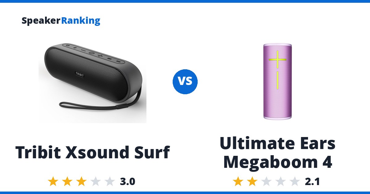Tribit Xsound Surf vs Ultimate Ears Megaboom 4