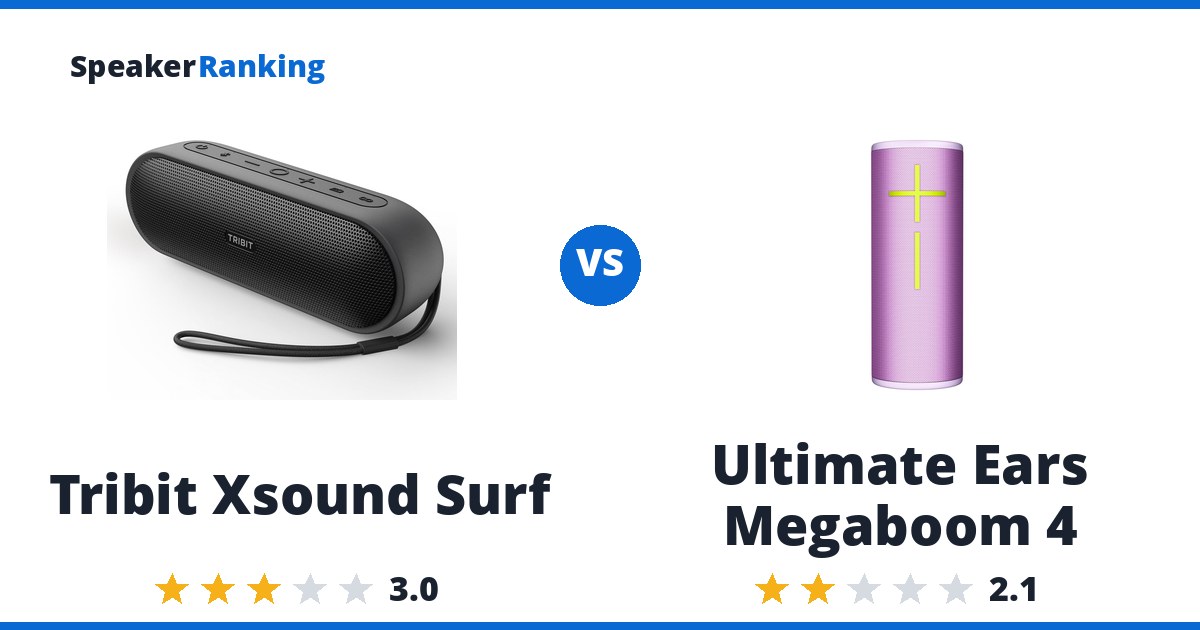 Tribit Xsound Surf vs Ultimate Ears Megaboom 4