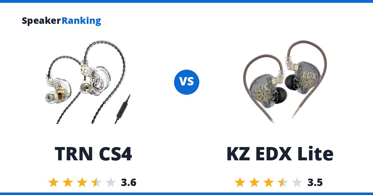 TRN CS4 vs KZ EDX Lite