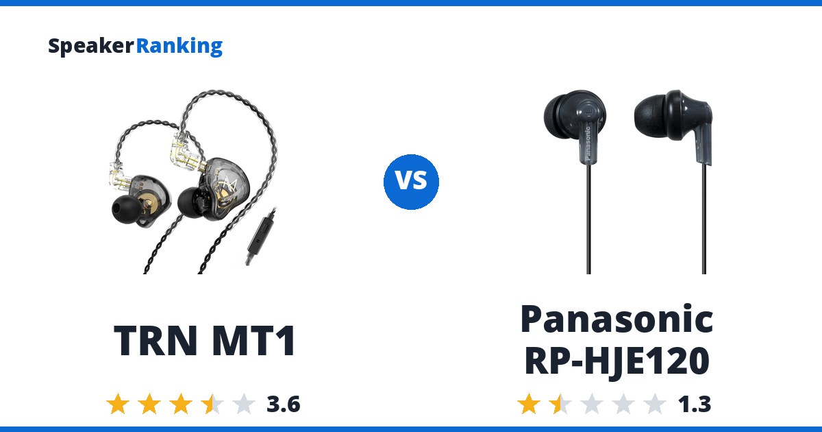 TRN MT1 vs Panasonic RP-HJE120