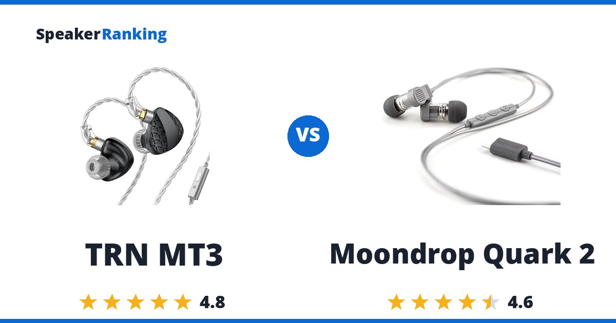TRN MT3 vs Moondrop Quark 2