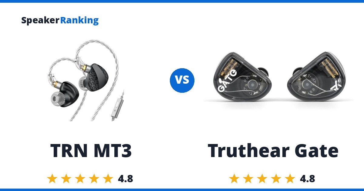 TRN MT3 vs Truthear Gate