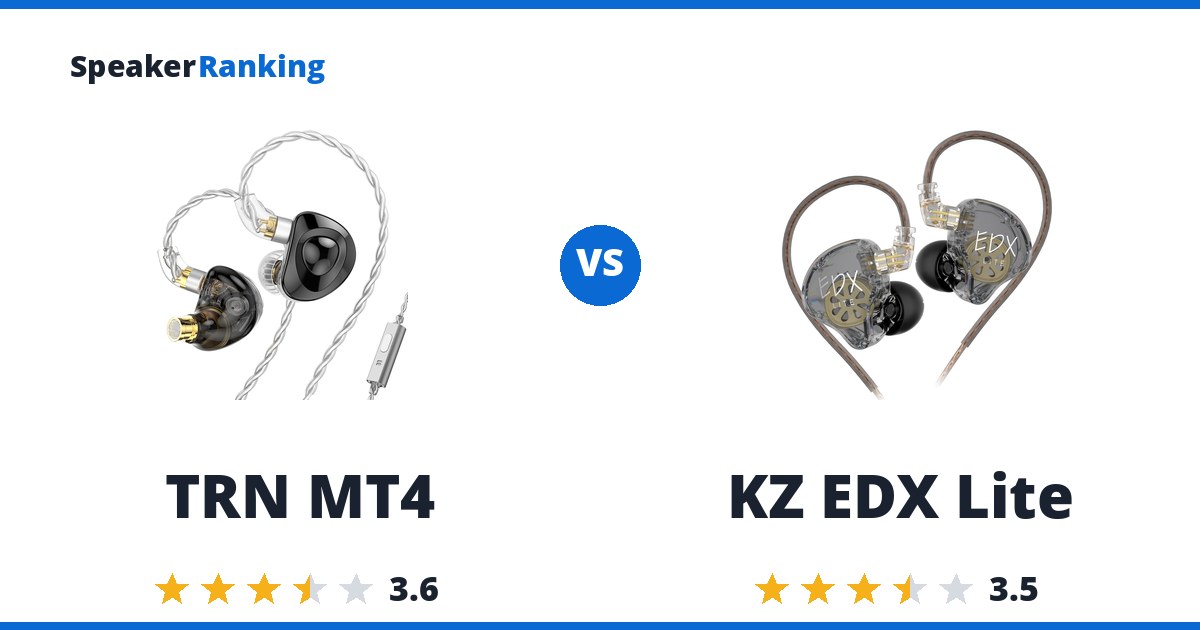 TRN MT4 vs KZ EDX Lite
