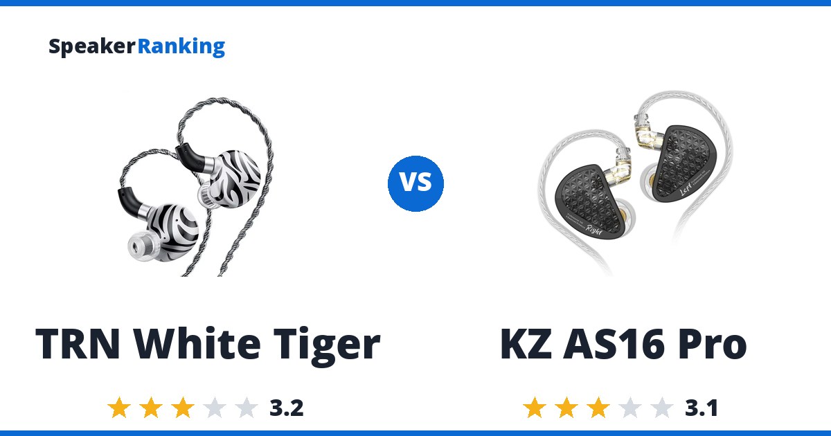TRN White Tiger vs KZ AS16 Pro