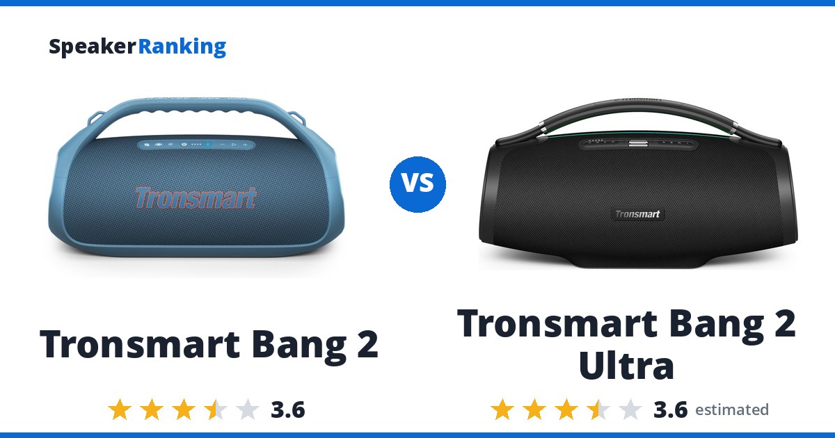 Tronsmart Bang 2 vs Tronsmart Bang 2 Ultra
