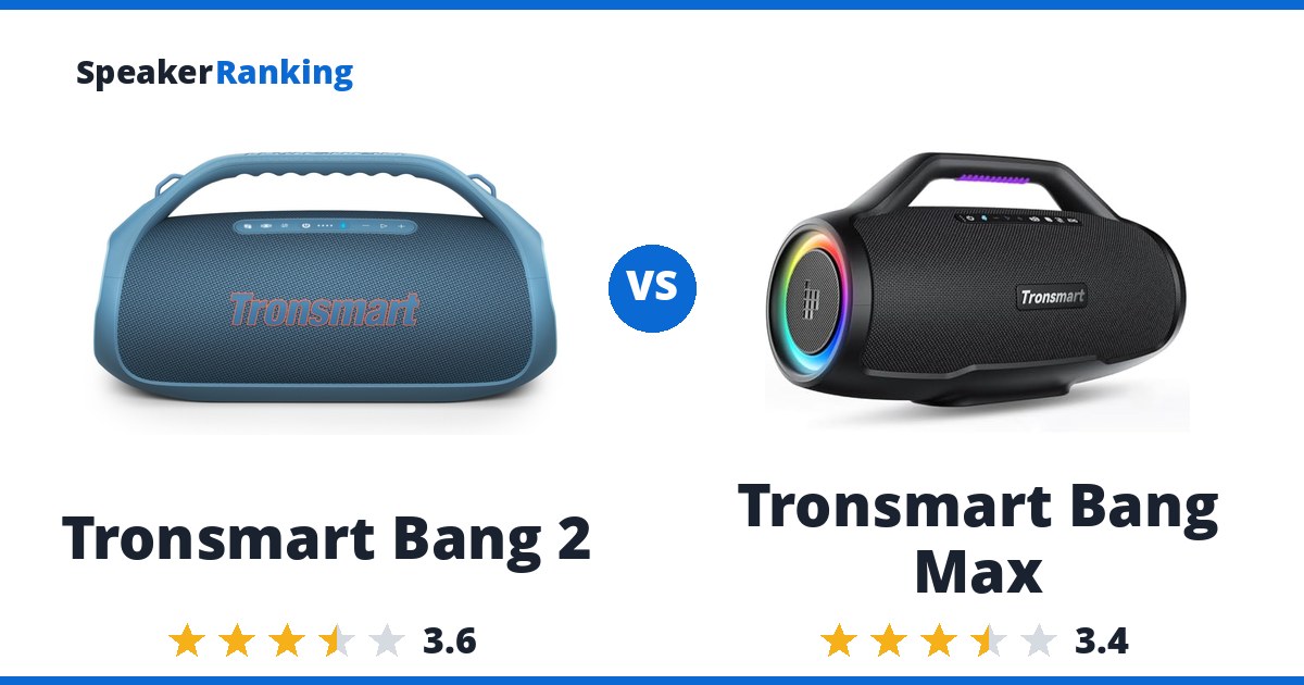 Tronsmart Bang 2 vs Tronsmart Bang Max