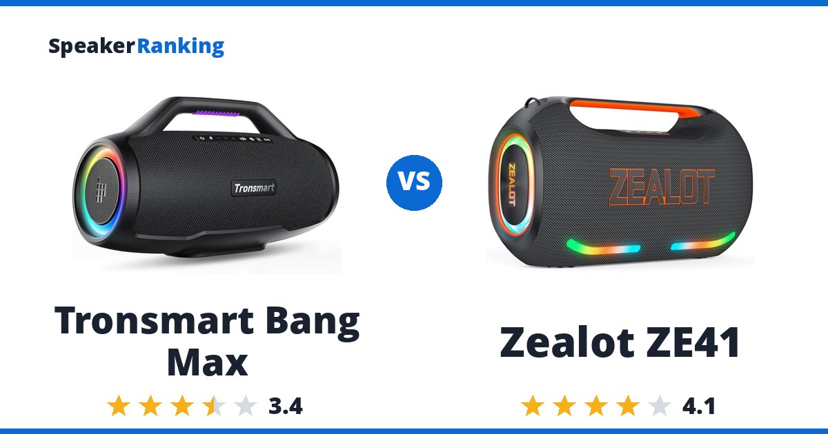 Tronsmart Bang Max vs Zealot ZE41