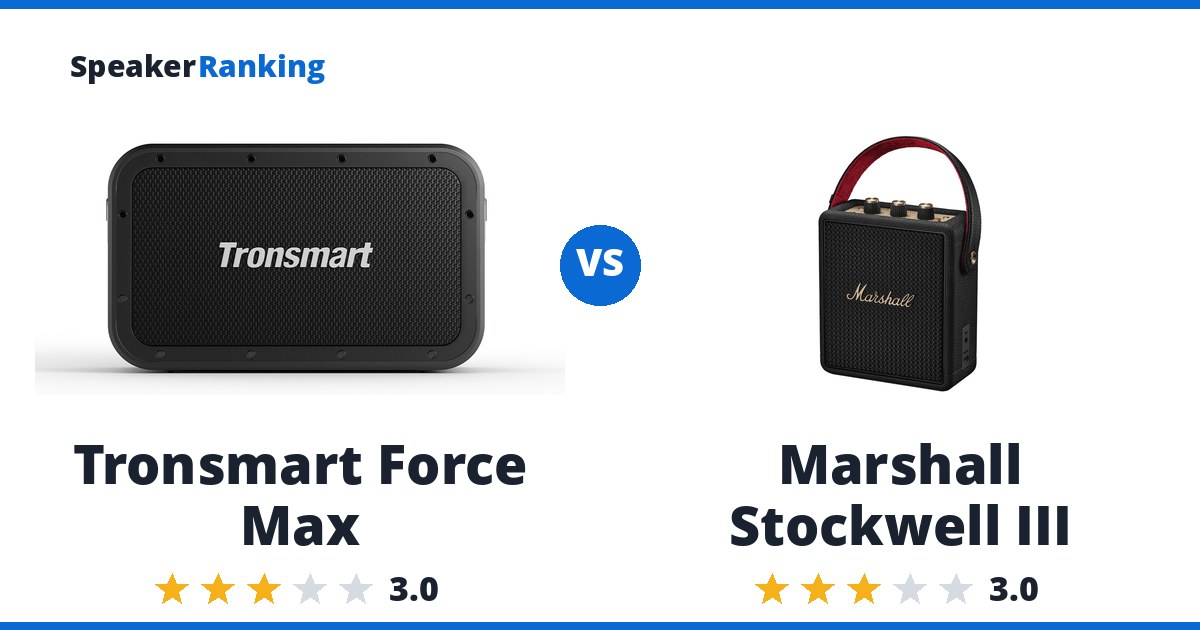 Tronsmart Force Max vs Marshall Stockwell III