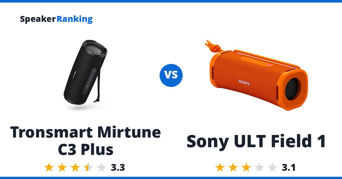 Tronsmart Mirtune C3 Plus vs Sony ULT Field 1