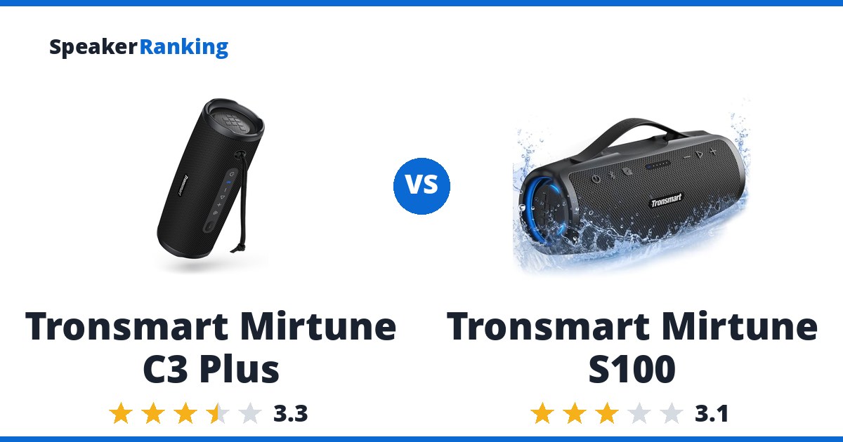 Tronsmart Mirtune C3 Plus vs Tronsmart Mirtune S100