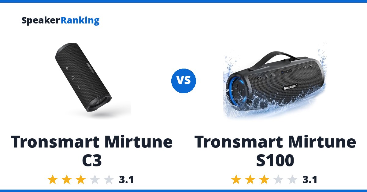 Tronsmart Mirtune C3 vs Tronsmart Mirtune S100