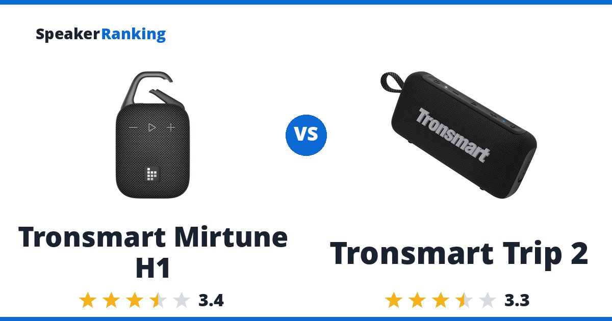 Tronsmart Mirtune H1 vs Tronsmart Trip 2