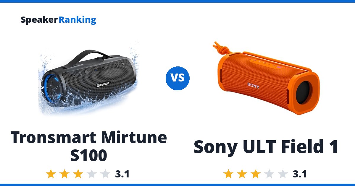 Tronsmart Mirtune S100 vs Sony ULT Field 1