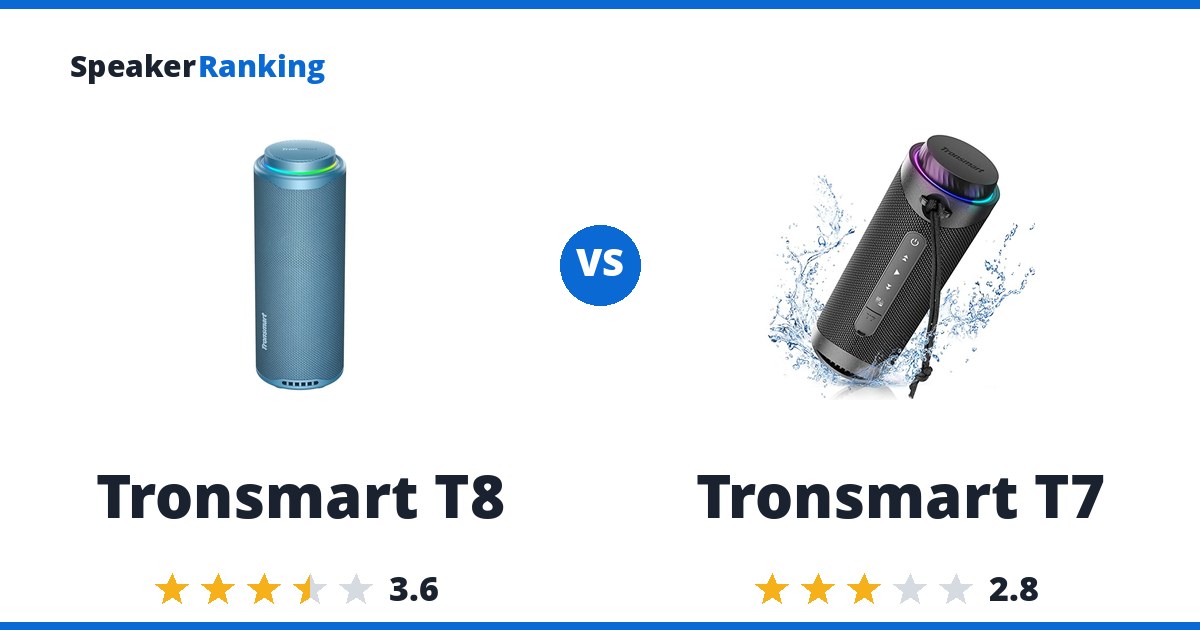 Tronsmart T8 vs Tronsmart T7