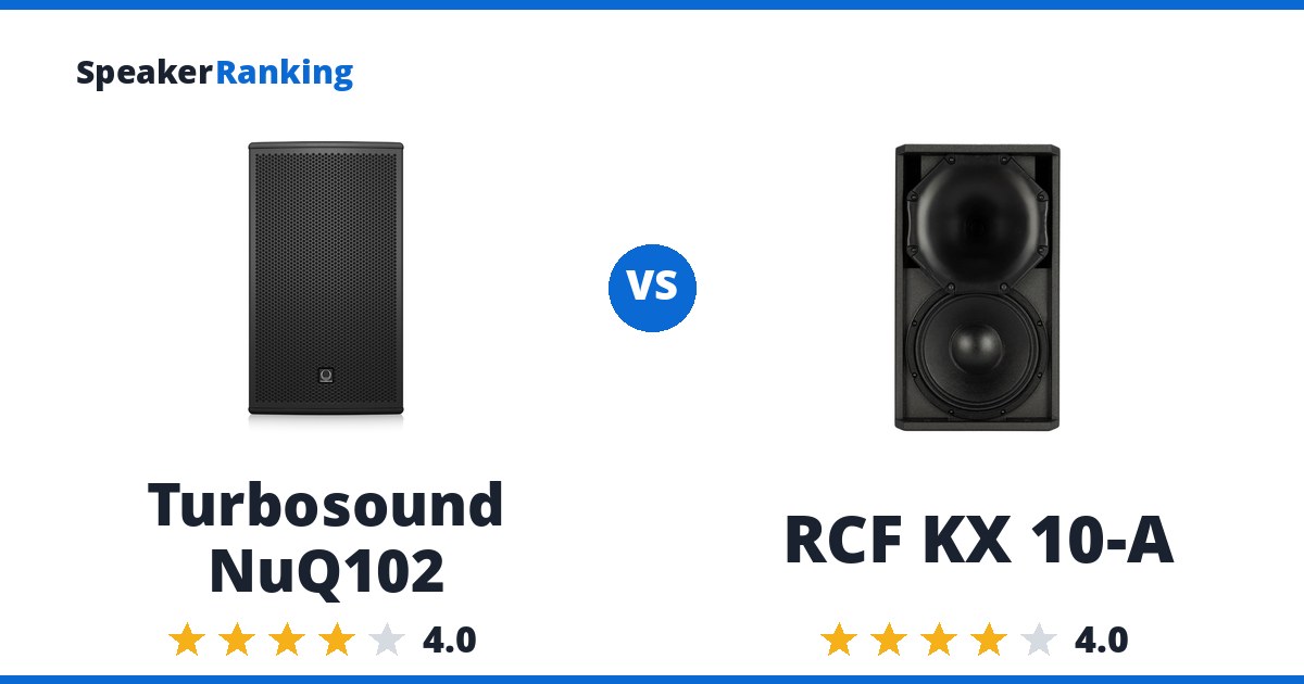 Turbosound NuQ102 vs RCF KX 10-A