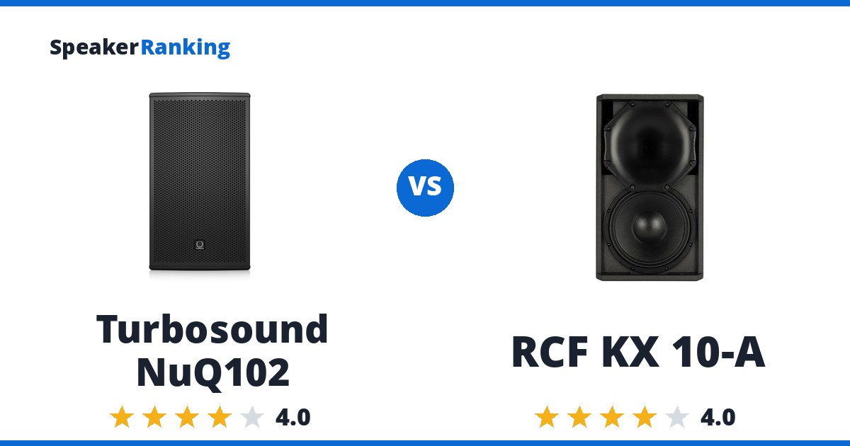 Turbosound NuQ102 vs RCF KX 10-A
