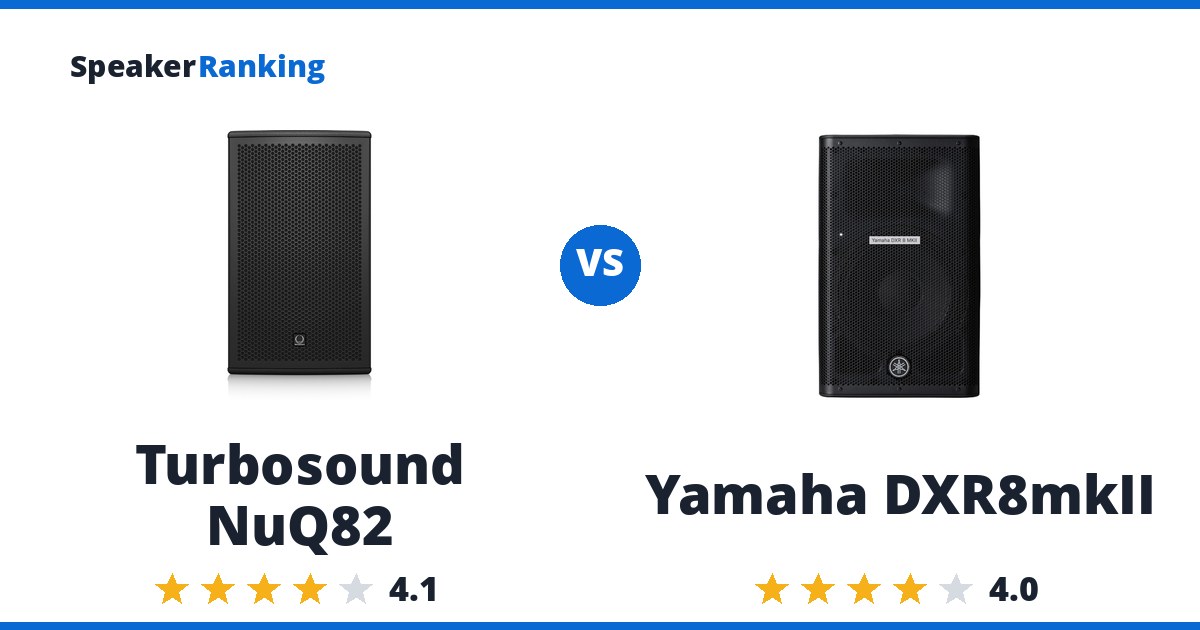 Turbosound NuQ82 vs Yamaha DXR8mkII