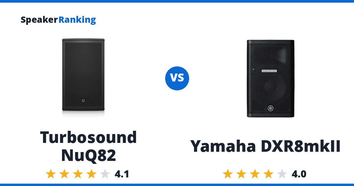 Turbosound NuQ82 vs Yamaha DXR8mkII