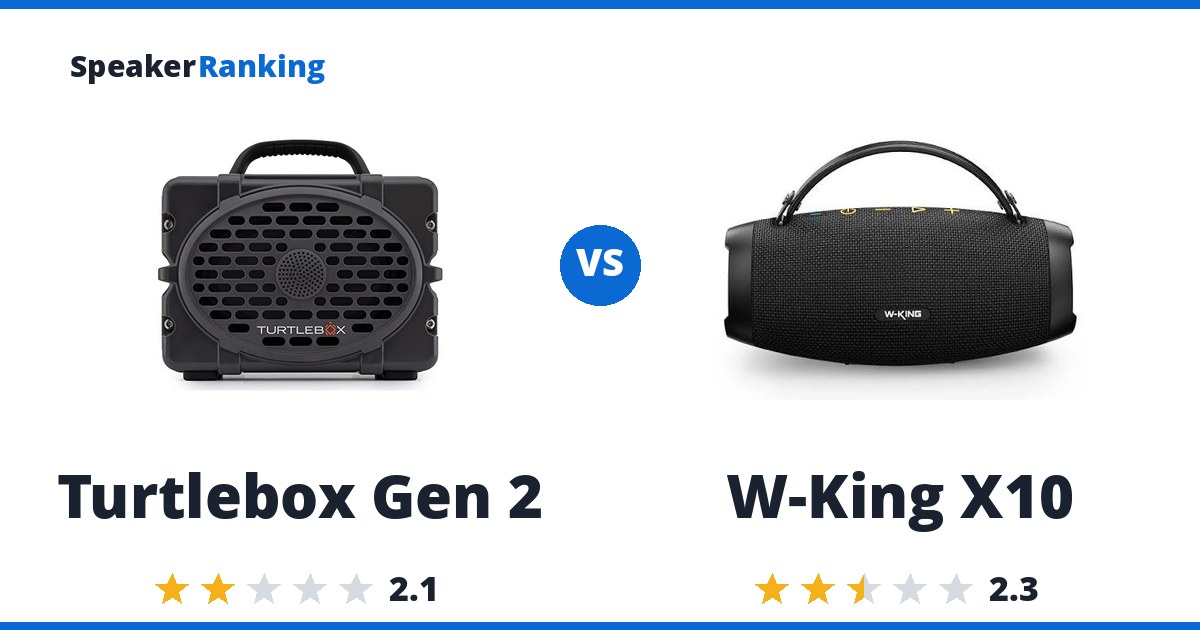 Turtlebox Gen 2 vs W-King X10