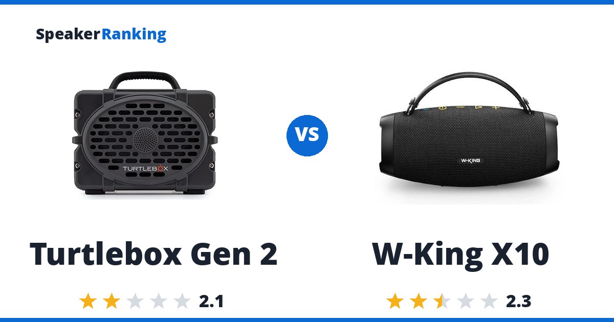 Turtlebox Gen 2 vs W-King X10