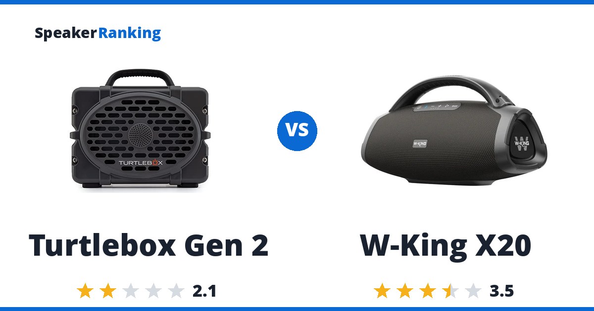 Turtlebox Gen 2 vs W-King X20