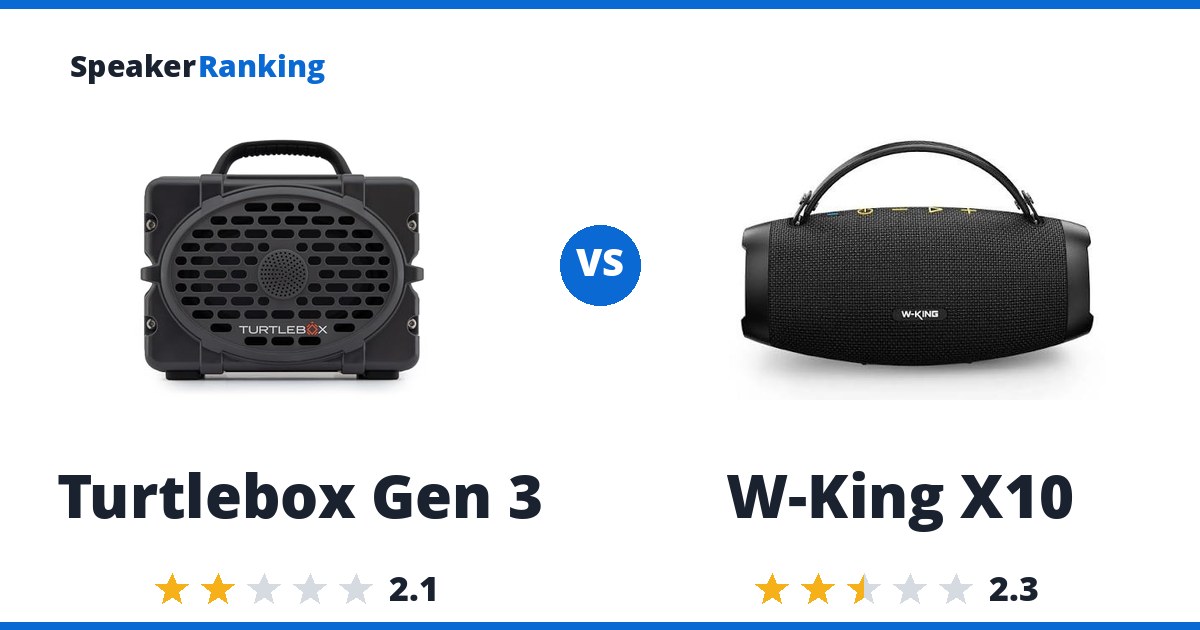 Turtlebox Gen 3 vs W-King X10