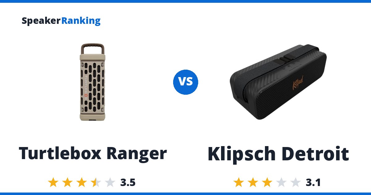 Turtlebox Ranger vs Klipsch Detroit