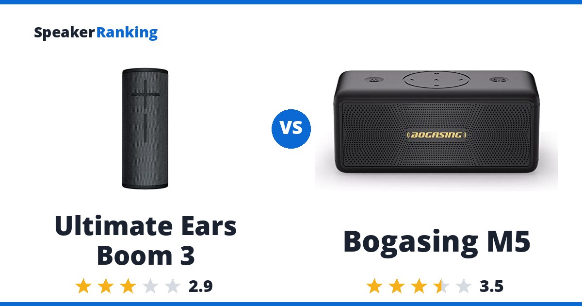 Ultimate Ears Boom 3 vs Bogasing M5
