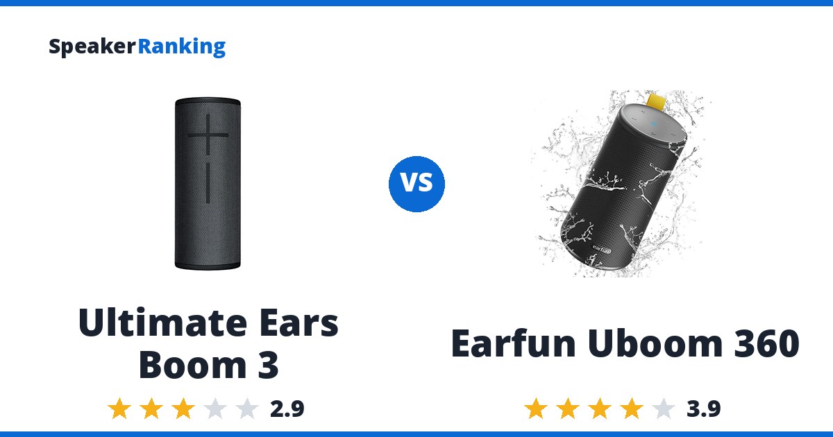 Ultimate Ears Boom 3 vs Earfun Uboom 360