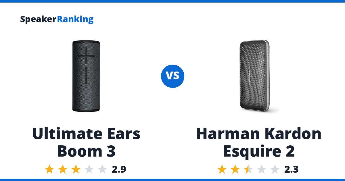 Ultimate Ears Boom 3 vs Harman Kardon Esquire 2
