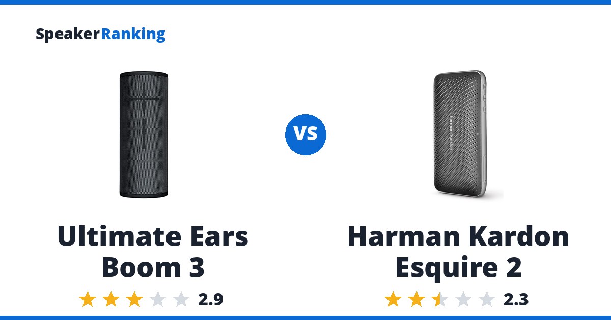 Ultimate Ears Boom 3 vs Harman Kardon Esquire 2
