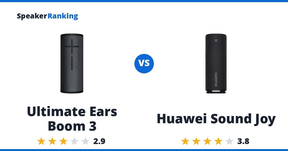 Ultimate Ears Boom 3 vs Huawei Sound Joy