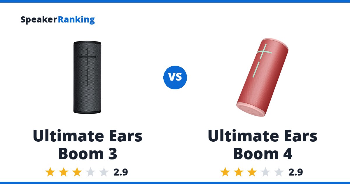Ultimate Ears Boom 3 vs Ultimate Ears Boom 4