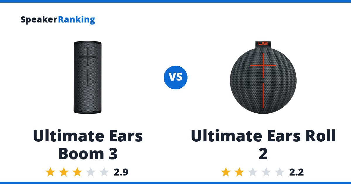 Ultimate Ears Boom 3 vs Ultimate Ears Roll 2