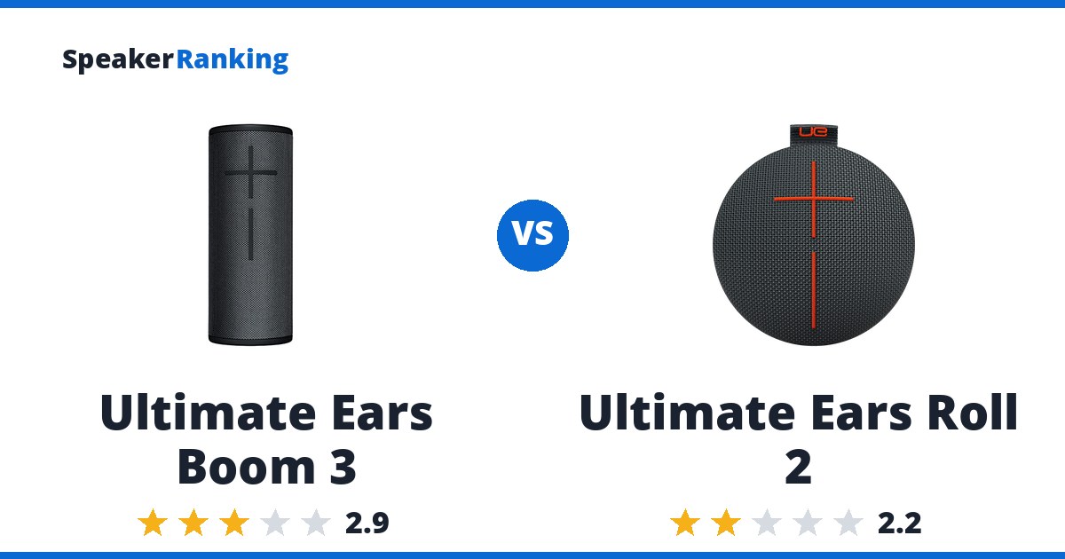 Ultimate Ears Boom 3 vs Ultimate Ears Roll 2