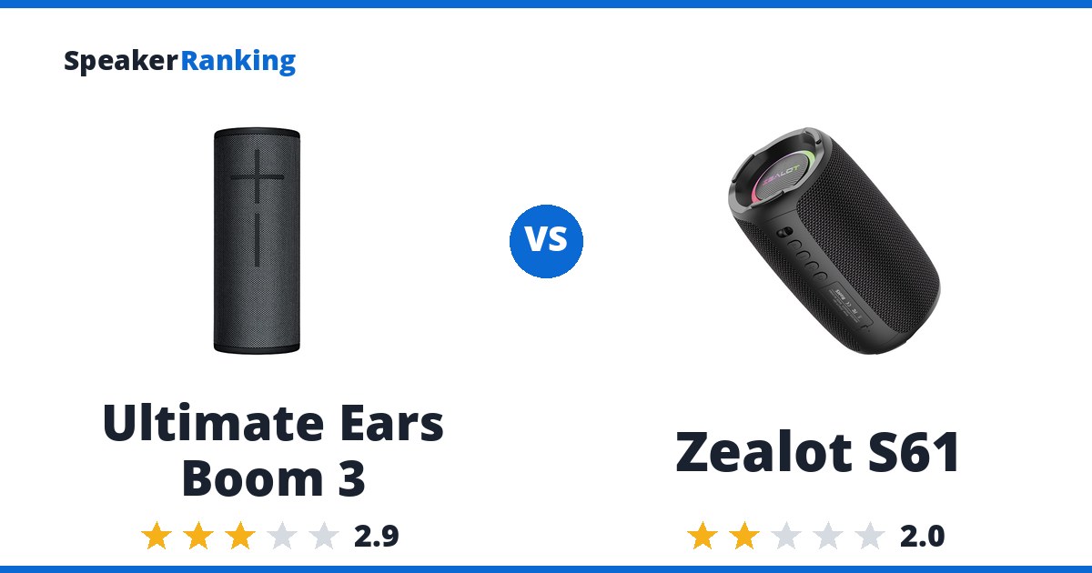 Ultimate Ears Boom 3 vs Zealot S61