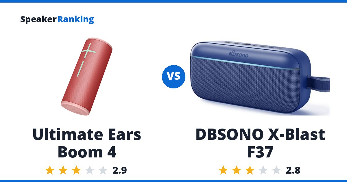 Ultimate Ears Boom 4 vs DBSONO X-Blast F37