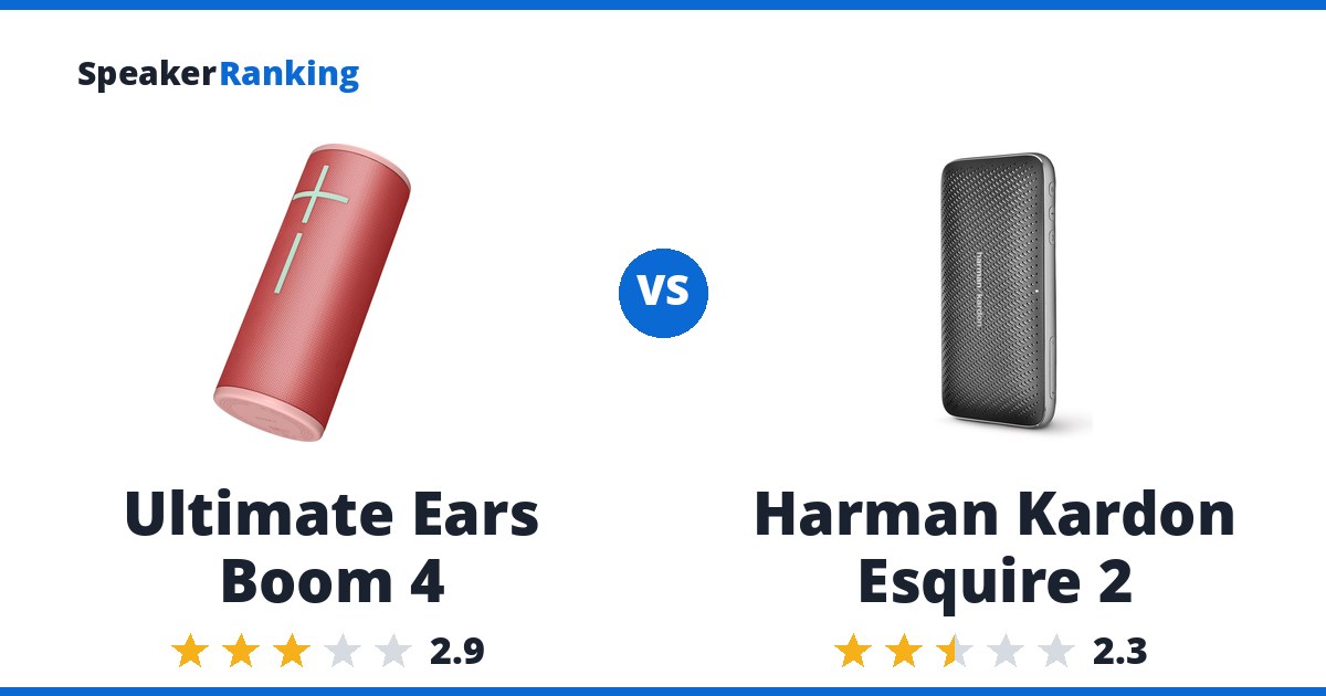 Ultimate Ears Boom 4 vs Harman Kardon Esquire 2