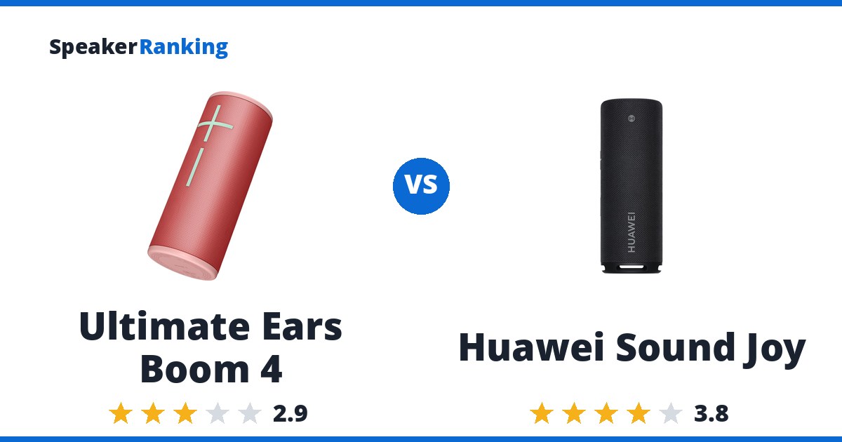 Ultimate Ears Boom 4 vs Huawei Sound Joy