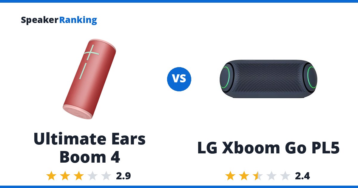 Ultimate Ears Boom 4 vs LG Xboom Go PL5