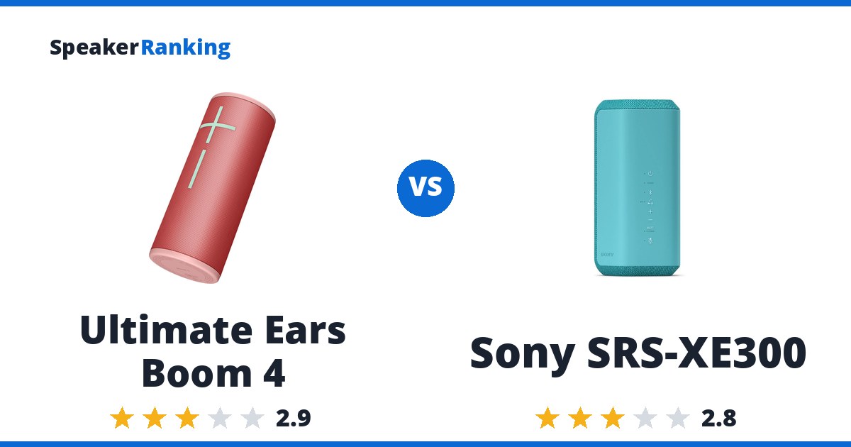 Ultimate Ears Boom 4 vs Sony SRS-XE300