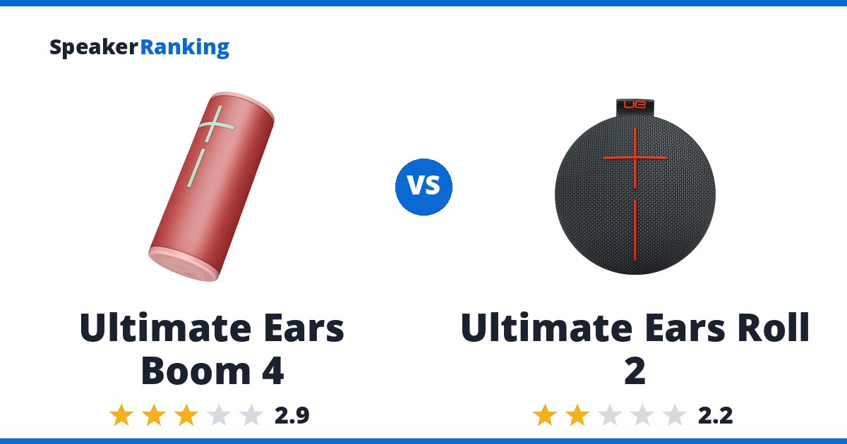 Ultimate Ears Boom 4 vs Ultimate Ears Roll 2