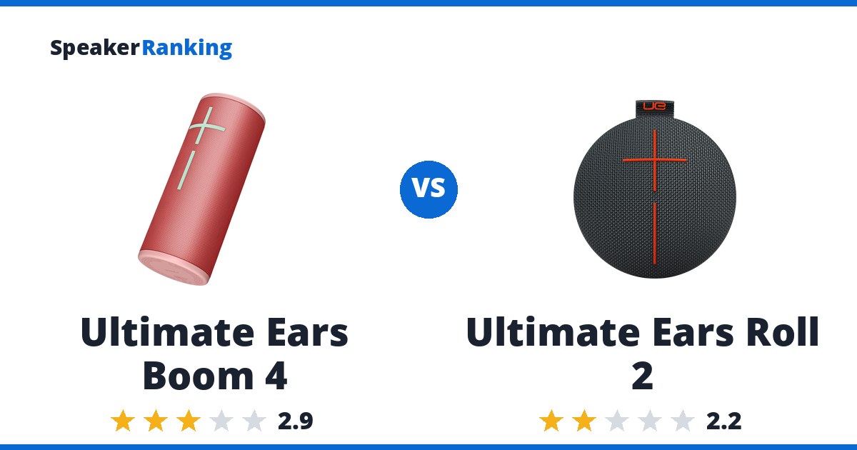 Ultimate Ears Boom 4 vs Ultimate Ears Roll 2