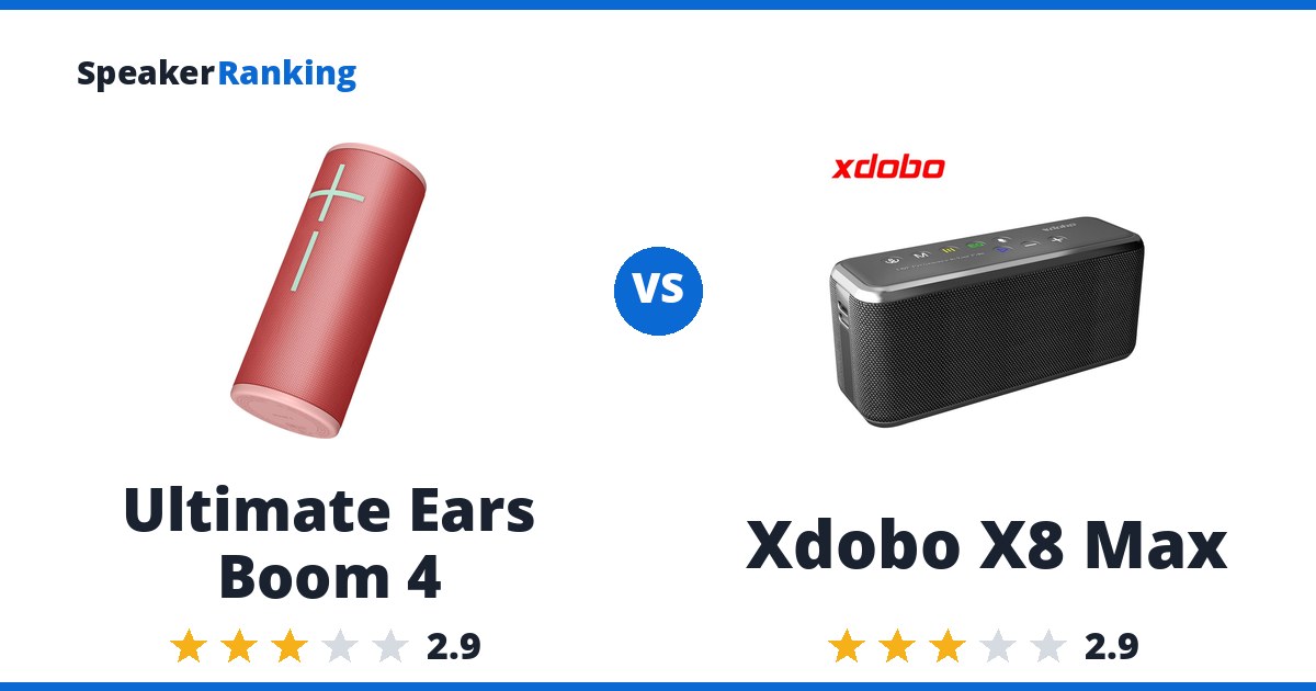 Ultimate Ears Boom 4 vs Xdobo X8 Max