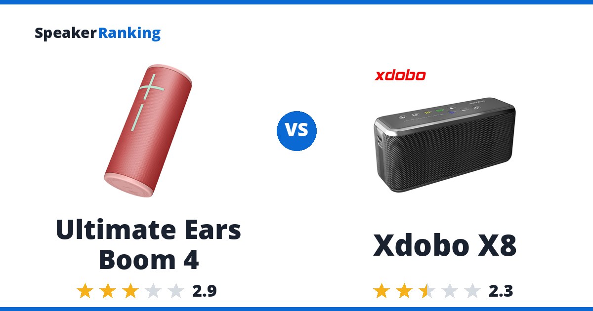 Ultimate Ears Boom 4 vs Xdobo X8