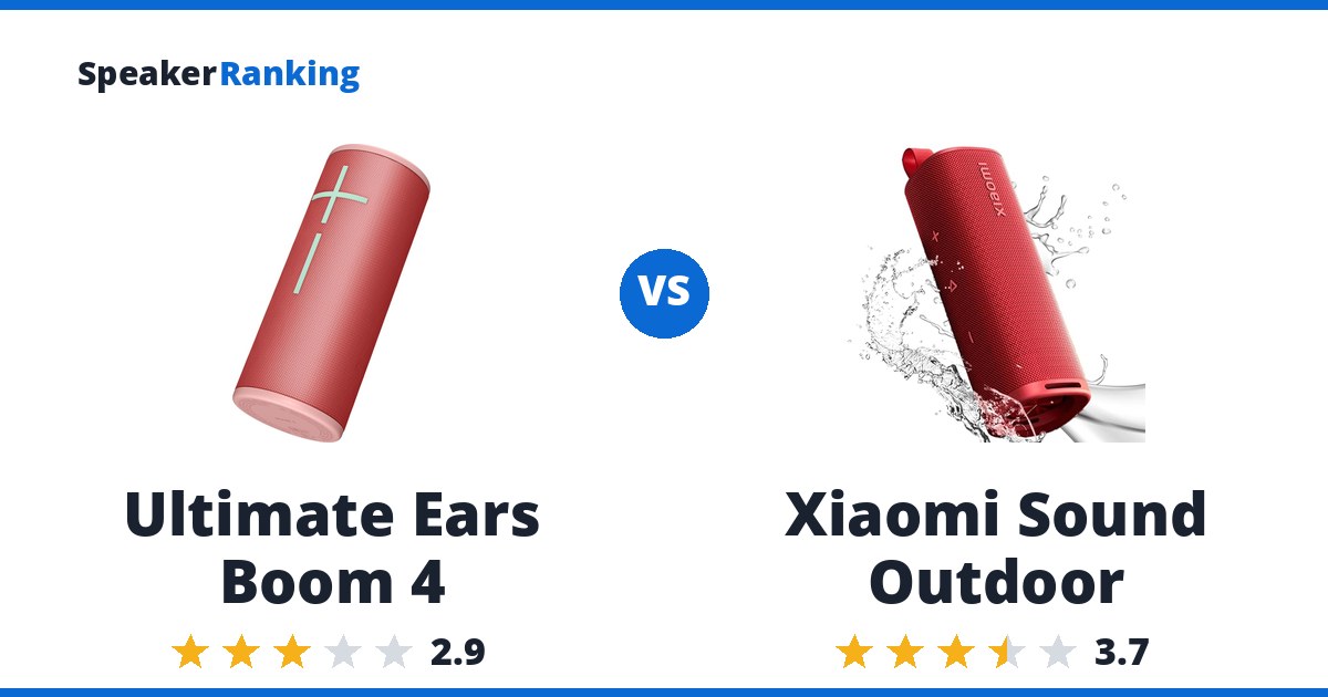 Ultimate Ears Boom 4 vs Xiaomi Sound Outdoor