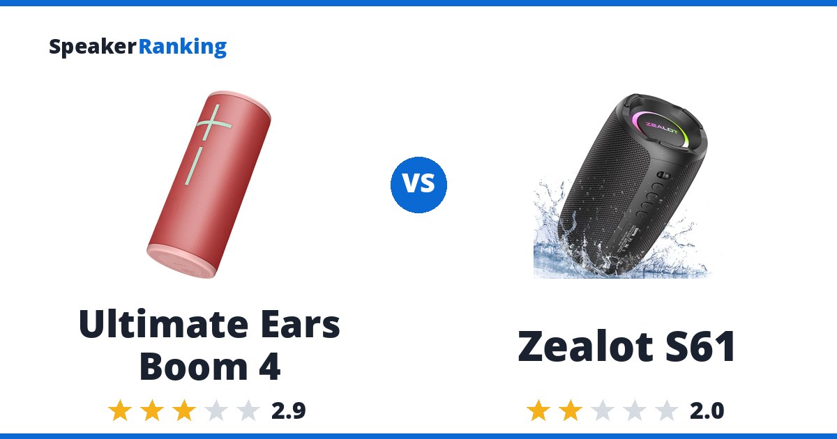 Ultimate Ears Boom 4 vs Zealot S61