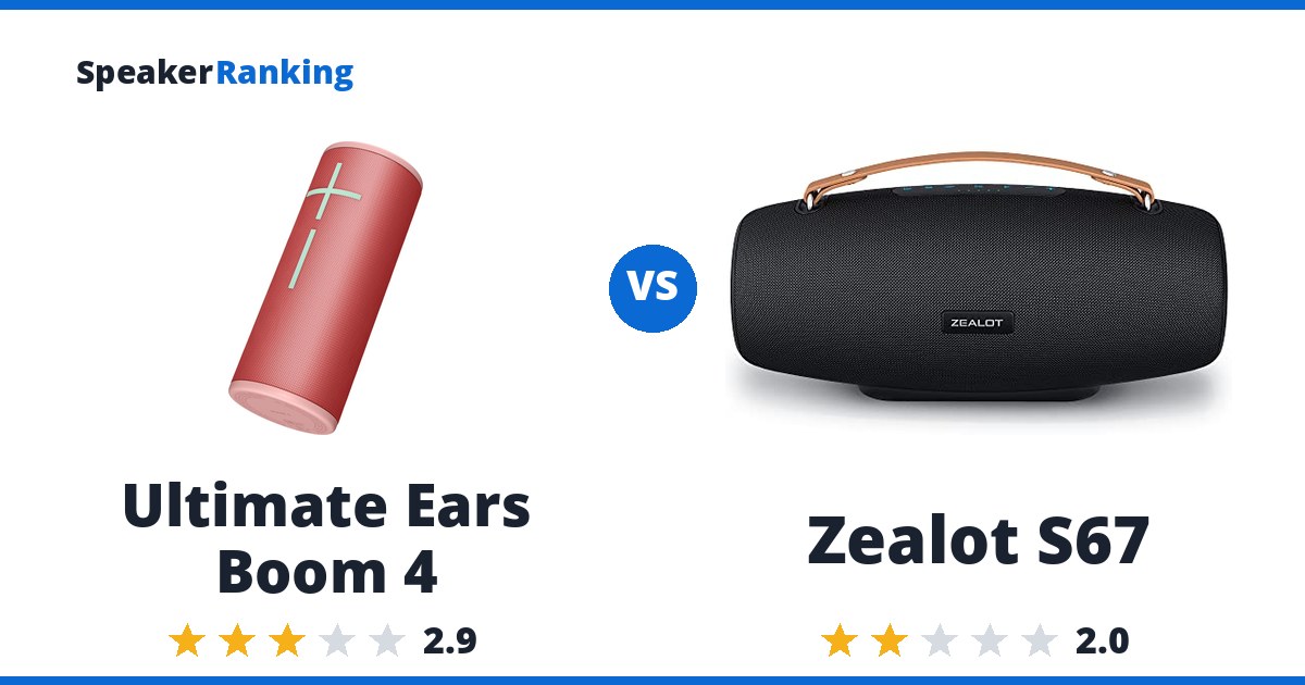 Ultimate Ears Boom 4 vs Zealot S67