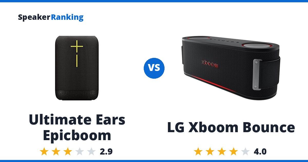 Ultimate Ears Epicboom vs LG Xboom Bounce