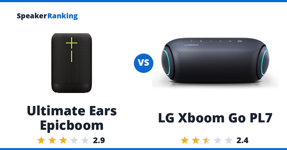 Ultimate Ears Epicboom vs LG Xboom Go PL7